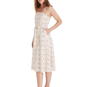Madewell Square-Neck Tank Midi Dress in Terrazzo print. Size 4.